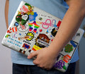 Heart Stars Thunder Patches (4 Stickers) DIY For Bags, Laptops, Clothing and any Material - Offer Hunts