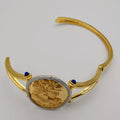 24K Gold Plated Camay Bangle Bracelet