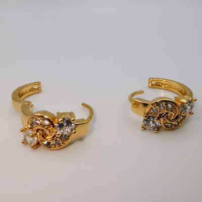 24K Gold Plated Serpent Earrings
