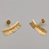 181K Gold Plated Crescent Danglers Earrings