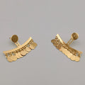 181K Gold Plated Crescent Danglers Earrings