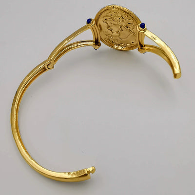 24K Gold Plated Camay Bangle Bracelet