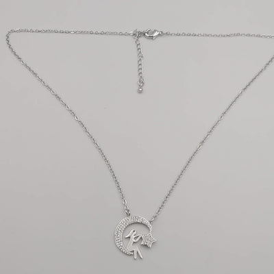 18K White Gold Plated Star Wanderer Necklace - Offer Hunts