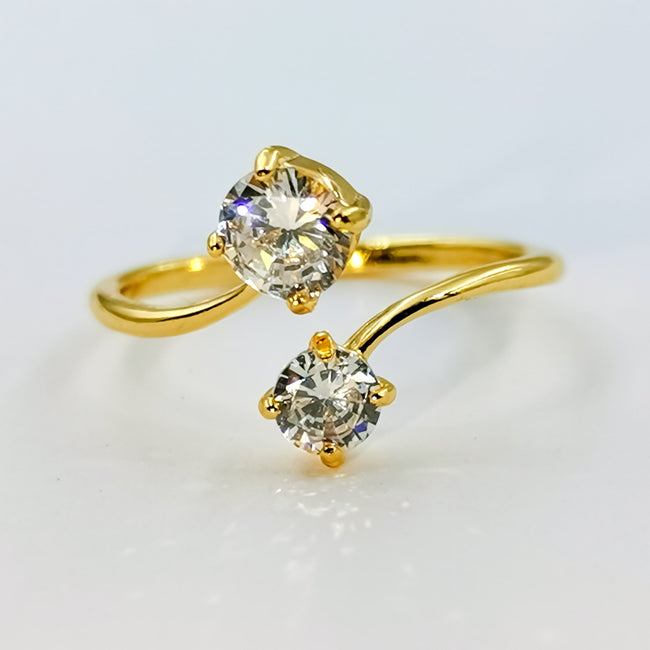 Twin Round cuts Ring - Offer Hunts