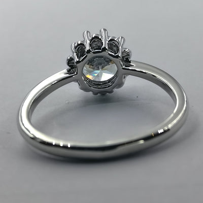 Prong Silver Ring - 10 Prongs and 1 Stone - Offer Hunts