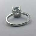 Classic Silver Ring - 4 Prongs and 1 Stone - Offer Hunts