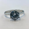 Classic Silver Ring - 6 Prongs and 1 Stone - Offer Hunts