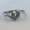 Fancy Silver Ring - 1 Stone - Offer Hunts