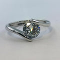 Fancy Silver Ring - 1 Stone - Offer Hunts