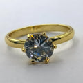 Majestic Gold Elegance - 6 Prongs and 1 Stone - Offer Hunts