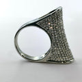 Silver Bling Fashion Ring - 100+ Crystals - Offer Hunts