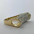 Golden Bling Fashion Ring - 100+ Crystals - Offer Hunts