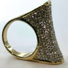 Golden Bling Fashion Ring - 100+ Crystals - Offer Hunts