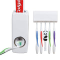 Toothbrush Holder, Automatic Toothpaste Dispenser, Toothpaste Squeezer Kit With 5 Toothbrush Holder Organizer Set - Offer Hunts