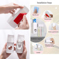 Toothbrush Holder, Automatic Toothpaste Dispenser, Toothpaste Squeezer Kit With 5 Toothbrush Holder Organizer Set - Offer Hunts