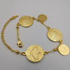 24K Gold Plated Multi Coin Bracelet - Offer Hunts